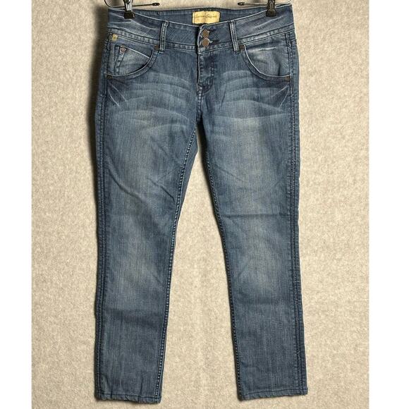 Emerson Edwards Denim - Emerson Edwards Sz 29 Claro Straight Leg Flap Pocket Skinny Fit Jean MidRise 90s